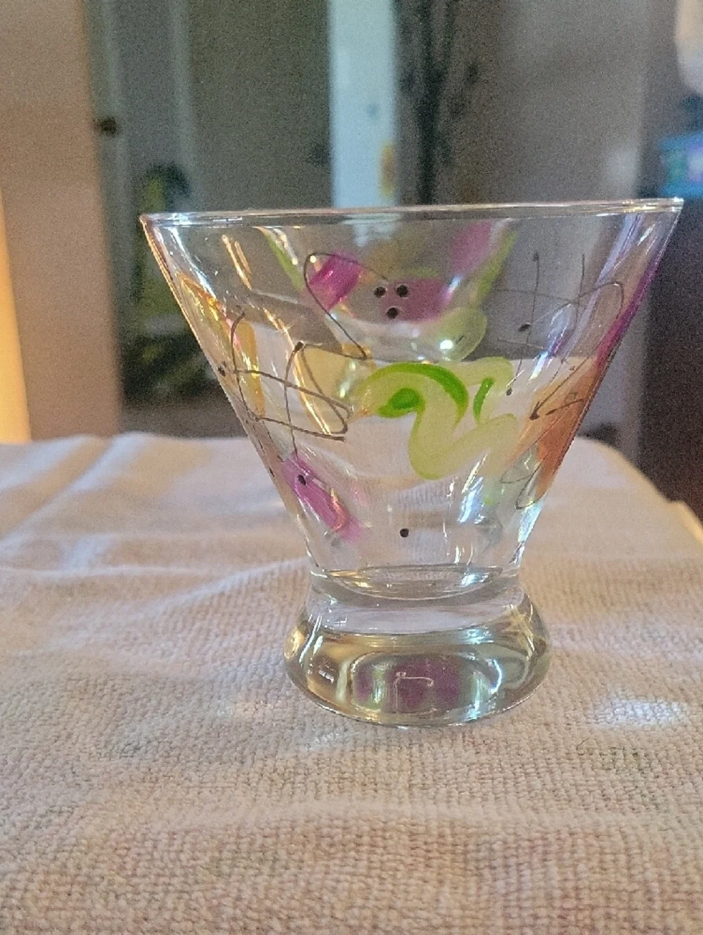 Libbey Mini Martini Glasses, Set Of 5. No Call Outs. Colorful, Party Fun